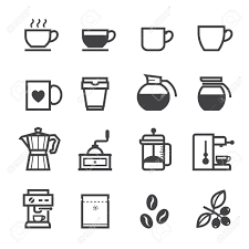 Coffee Icons And Coffee Shop With White Background Royalty Free Cliparts Vectors And Stock Illustration Image 20232741
