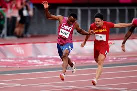 Su bingtian is a chinese sprinter. Su Bingtian Dedicates Olympic Breakthrough To Hurdling Star Liu Xiang Cgtn