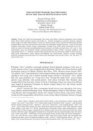 Tulisan jawi dalampersuratan jawa dikenali sebagai huruf pegon sementara dalam persuratan bugis digelar serang. Pdf Inovasi Huruf Baharu Bagi Mewakili Bunyi Eks Dalam Sistem Tulisan Jawi