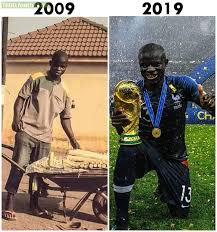 His current girlfriend or wife, his salary and his tattoos. 10yearchallenge N Golo Kante Never Give Up On Your Dreams Troll Football