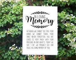 In Loving Memory Wedding Sign Wedding Ceremony Decor Wedding Reception Svg File Rustic Wedding Decor Png Instant Download Wedding