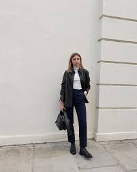 Maybe you would like to learn more about one of these? Brittany Bathgate On Instagram Navy Black Shirt Arketofficial Turtleneck Black Hoodie Outfit Brittany Bathgate Workwear Fashion