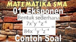 Bentuk paling sederhana dari fungsi ini terhadap waktu )t) adalah: Contoh Soal Eksponen Bilangan Berpangkat Bentuk Sederhana Matematika Sma Ipa Ips Youtube