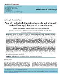 State required certification or licensing : Pdf Plant Physiological Stimulation By Seeds Salt Priming In Maize Zea Mays Prospect For Salt Tolerance