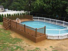 Pool fence picket spacing is 3 13/16 to make the less than 4 inch spacing required by pool code. 14 Above Ground Pool Fence Ideas Above Ground Pool Pool Fence Above Ground Pool Fence