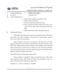 Reaksi pembuatan sabun atau saponifikasi menghasilkan sabun sebagai produk utama dan gliserin sebagai produk samping. Bahan Kimia Yang Dipakai Untuk Membuat Sabun Adalah