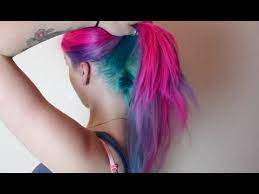 Maybe you would like to learn more about one of these? Magenta Violet Turquoise Hair Dye Tutorial Youtube