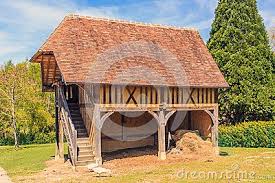 A Traditional Hay Barn In The Outdoor Park Of Cambremer The Jardins Du Pays D Auge