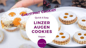 Pre christmas christmas treats holiday gingerbread cookies christmas cookies austrian recipes austrian food christmas biscuits meringue coconut cream cheese cookies are soft, rich & packed with coconut. Christmas Cookies Original Austrian Linzer Augen Vegan Recipe Quick And Easy Plantbased Youtube