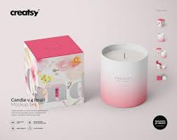 Download Candle And Box Mockup Set V 4 Mat Glass Candle Template Etsy In 2021 Candle Mockup Mockup Free Psd Box Mockup