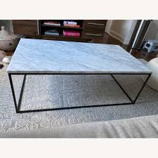 Modern coffee tables for every space: West Elm Streamline Marble Coffee Table Aptdeco