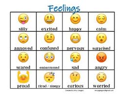 28 eye catching feelings chart with emojis