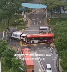 Latest singapore news and headlines, top stories and alternative perspectives. Rubbish Truck Bus Collision Bus Driver 5 Passengers Taken To Hospital The Independent Singapore News