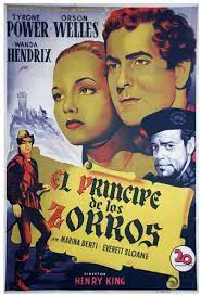 El Principe De Los Zorros 1949 Carteles De Cine Peliculas De Aventuras Carteleras De Cine