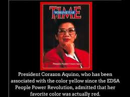 It's not yellow!) but as fate would have it ninoy and cory with their parents jose sr. Cory Aquino S Real Favorite Color Youtube
