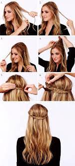 Braided Crown With Loose Hair Half Up Half Down Hairstyles Updo Hairstyles Hairstyles For Wo Loose Hairstyles Cool Braid Hairstyles Down Hairstyles