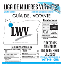 En esta edición de jirón washington, joaquín rey nos explica cómo funcionan las. Guia Del Votante Elecciones Primarias 2020 League Of Women Voters Of Portland