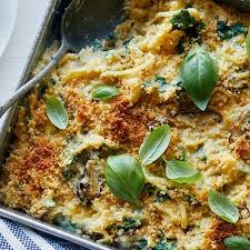 Creamy Vegan Spaghetti Squash Bake Spoon Fork Bacon Recipe Baked Squash Vegan Spaghetti Spaghetti Squash Recipes Vegan