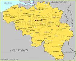 Just one hour from brussels is liege a historical city on the river meuse dating back to charlemagne. Belgien Karte Annakarte Com