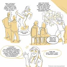 How does it differ from open relationships? Artist Illustrates What Living In A Polyamorous Relationship Looks Like Bored Panda
