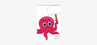 Octopus Cartoon Holding Blank Sign Wall Mural Pixers Pulpos Animados Png Image Transparent Png Free Download On Seekpng Cartoon cloud animation, clouds cartoon, blue, white, hand png. octopus cartoon holding blank sign wall