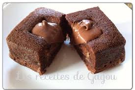 Les Recettes De Gagou Moelleux Chocolat Coeur Nutella Chocolate Bread Food Desserts