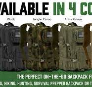 45L Large Military Tactical Backpack Army Molle Bag Rucksack ...