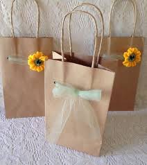 Sunflower Gift Bags 3 Kraft Brown Paper By Allsylviascreations Decorated Gift Bags Paper Gifts Gift Bags Diy