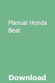 Manual Honda Beat Honda Manual Tractors