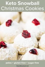 The easiest sugar cookie recipe ever. Snowball Keto Christmas Cookies Recipe Keto Christmas Cookies Keto Christmas Easy Christmas Cookie Recipes