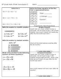 To solve the equation, substitute 10 as the value of x, such that f (10)=5 (10)+10=50+10=60. Staar Remediation Worksheets Teaching Resources Tpt