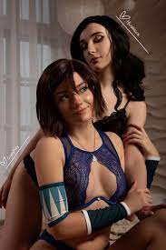 Korra and Asami by CarryKey and Hioshicos