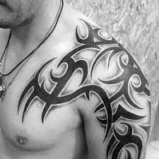 See more ideas about shadow tattoo, tattoos, shadow. 80 Tribal Shoulder Tattoos For Men Masculine Design Ideas