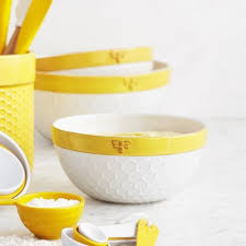 Sur La Table Honey Bee Mixing Bowls Set Of 3 Available At Surlatable Cooking Bowl Mixing Bowls Bowl