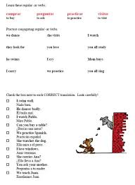 Spanishregverbsworksheets5 Jpg 400 545 Pixels Spanish Teacher Resources Verb Worksheets Spanish Verbs