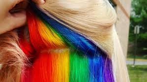 It's not gay, unless your gay. Hidden Rainbow Hair Is A Trend You Won T See Coming Huffpost Life