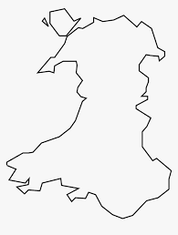 Located on the northwestern coast of the european mainland, the country is a sovereign nation that follows. Map Of Wales Outline Hd Png Download Kindpng
