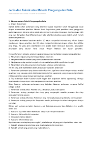 Angket terbuka adalah sebuah alat dalam penelitian yang mana di dalamnya terdapat beberapa pertanyaan yang nantinya akan diserahkan kepada responden atau sasaran penelitian. Doc Jenis Dan Teknik Atau Metode Pengumpulan Data Gungun Gunners Academia Edu