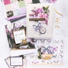 Complete with everything you need to make your own cards, from templates, folded card blanks, envelopes, toppers and embellishments, it's never been so easy to get crafty! Card Club Kit Extras January 2020 Edition Love The Moment Collection Spellbinders Blog
