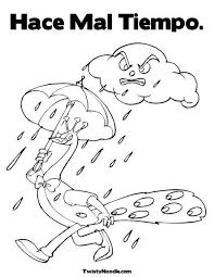 Hace Mal Tiempo Coloring Page Coloring Pages Coloring Pages Nature Free Printable Coloring Pages