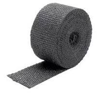Black Glass Fiber Exhaust Wrap - 2" x 25'