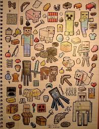 amazing minecraft drawings desenhos minecraft caderno minecraft ideias de minecraft