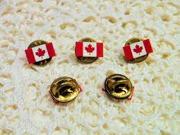 5 Canadian Flag Lapel Pin 5 Canadian Flag Hat Pins 5 Etsy Flag Lapel Pins Canadian Flag Lapel Pins