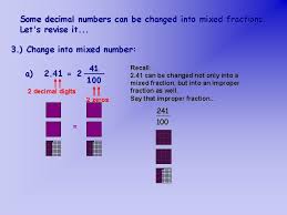 Classify each fraction given below as decimal or vulgar fraction, proper or improper fraction and mixed fraction: Fractions Revision Parts Of A Whole Fractions Are