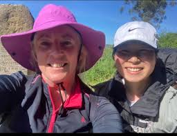 This is a photo of me and Miyuki walking from Portomarin to Palas de Rei in  June 2024. And below are photos of us meeting today 11 months later in  Tokyo Japan