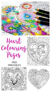 Beautiful heart coloring pages for adults (and kids). Heart Coloring Pages Arty Crafty Kids