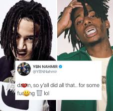 Last year cordae spoke about the split and said he would always be cool with the other two guys. Saycheese Tv On Twitter Ybn Nahmir Calls The Highly Anticipated Album Whole Lotta Red Trash