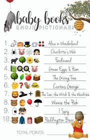 10 trivia questions, rated average. Baby Shower Emoji Pictionary Guessing Game With Answers Etsy In 2021 Guess The Emoji Answers Guess The Emoji Guessing Games For Kids