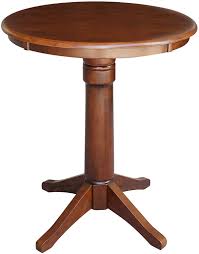 International Concepts 30 Round Top Pedestal Table 34 9 H Dining Table Espresso Home Kitchen In 2020 Pedestal Table Dining Table Counter Height Dining Table