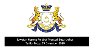 Johor department of veterinary services. Jawatan Kosong Pejabat Menteri Besar Johor Tarikh Tutup 15 Disember 2020
